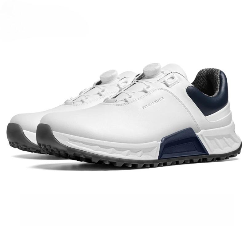 

PGM Golf Shoes Men Fully Waterproof Shock-absorbing Rebound Knob Shoelaces Sports Sneakers XZ432 45