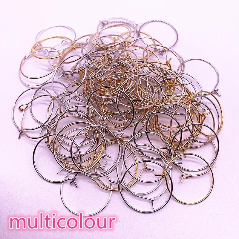 

30pcs/lot 20 25 30 35mm Hoops Earrings Big Circle Ear Wire Hoops Earrings Wires For Jewelry Making DIY Supplies 20mm