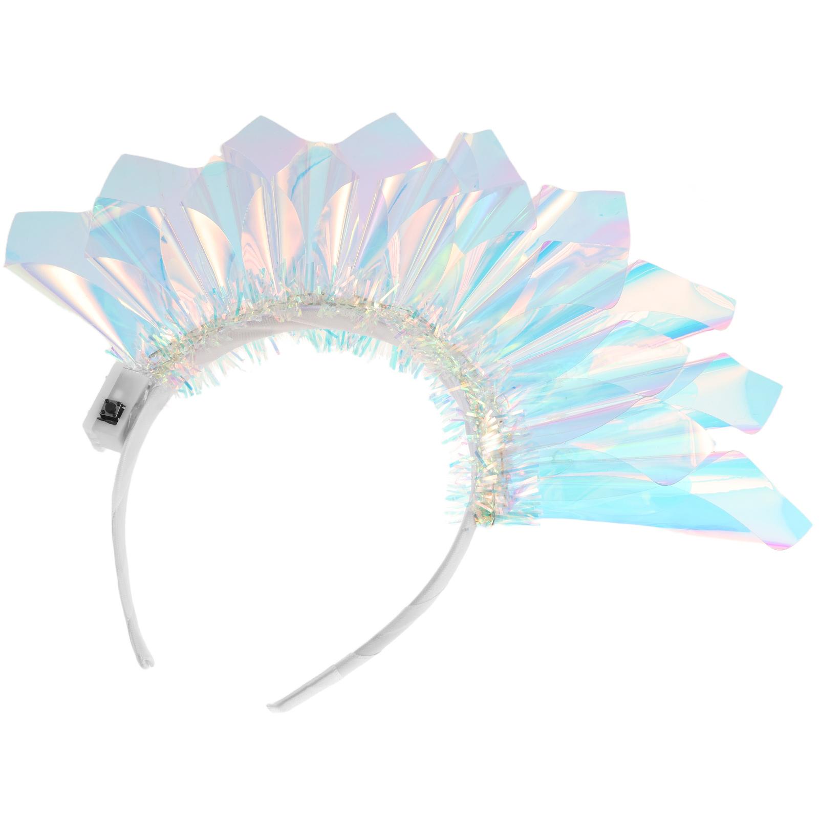 

Light Up Crown Headband 3 Adjustable Mode Light Up Headband Birthday Party Crown Hair Accessories for Women