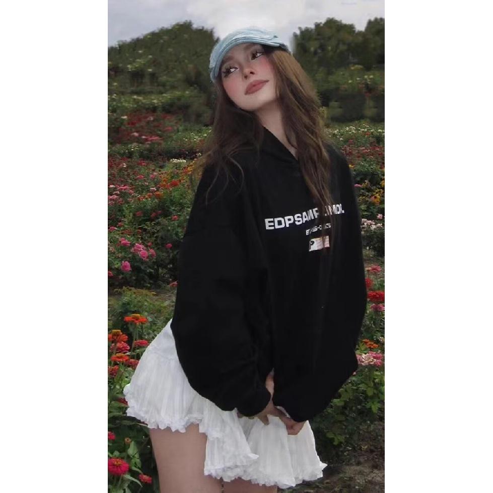 

Мужская толстовка с капюшоном весной и осенью, свободная и модная универсальная куртка с буквенным принтом, мужская толстовка с длинными рукавами, повседневный топ 3XL чёрный