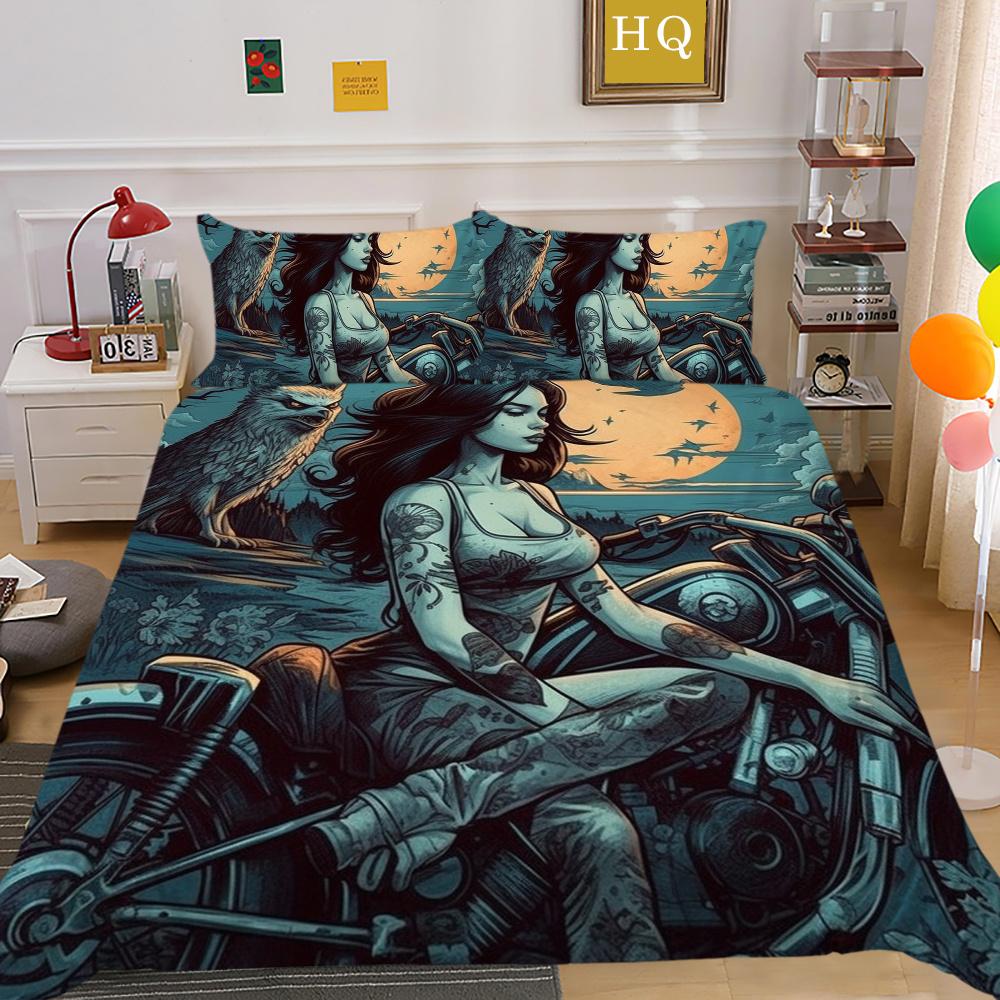 

Красивое постельное белье с принтом черепа, костюм, модное домашнее постельное белье, королевский размер, крутой пододеяльник для мужчин и мальчиков, украшение для спальни EU Single 135x200cm