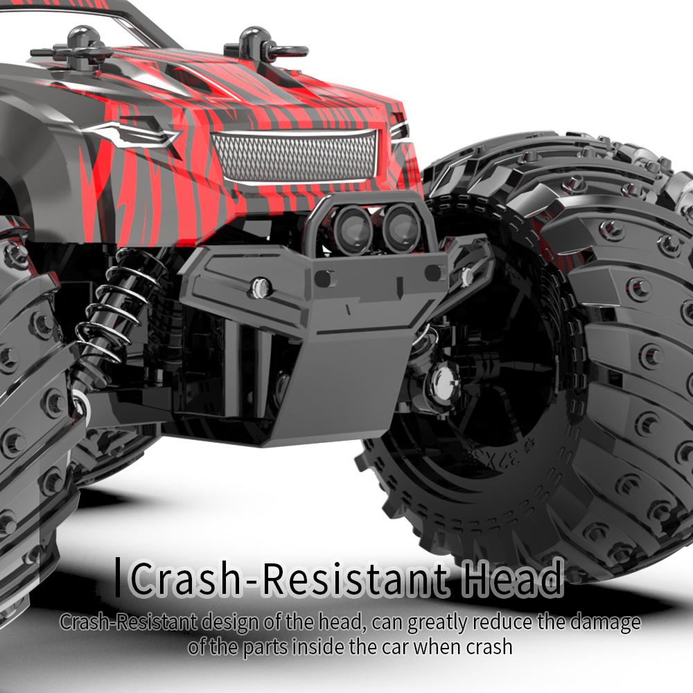 AAYC1 JJRC Q105 1:18 Remote Control Car 25KM/h With Led Lights 2.4G Inductor RC Off-Road Cars High Speed Brushless Motor Children Toys