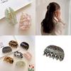 Large Oval 8cm Cow Pattern Hair Claw Clip For Women Stylish Retro Design