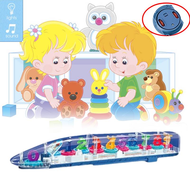 Sensory Calming Autism Led Light Train Toy With Music Special Needs Child Gift
