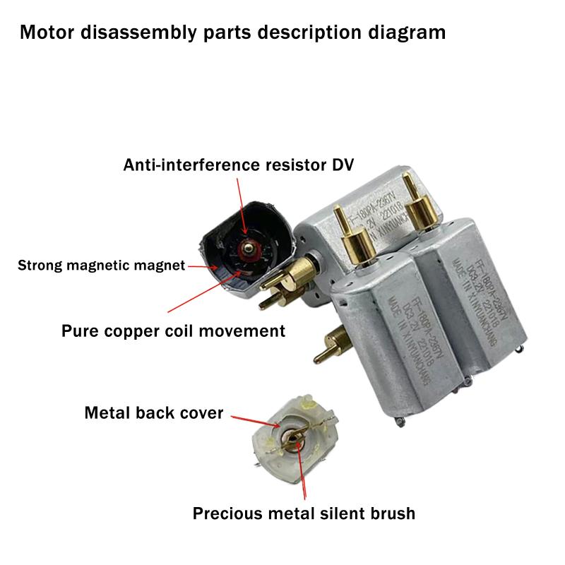 Motor CC Ff180Pa-2367 3V/3.2V/3.7V Máquina de Cortar Cabelo Máquina de Cortar Elétrica Escova Silenciosa de Metal Precioso Motor de Máquina de Cortar Pet