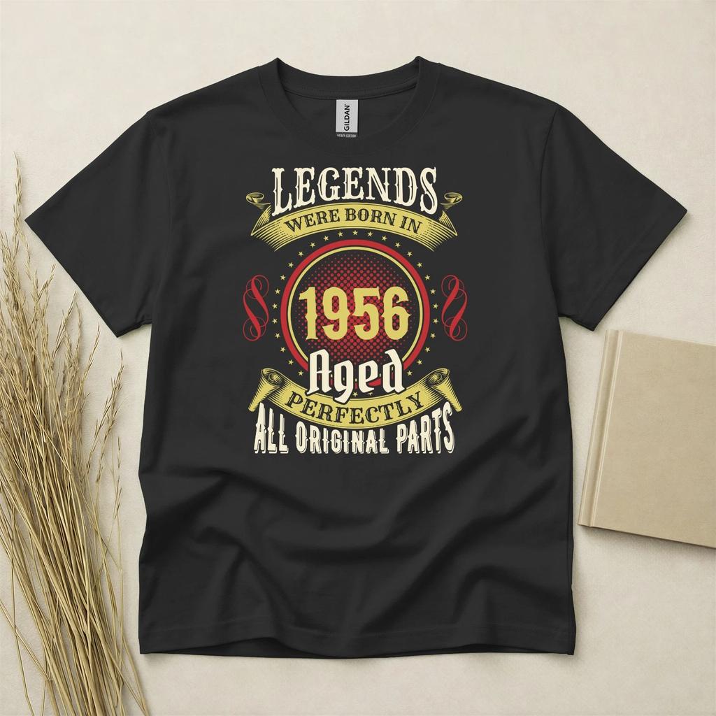 70th Birthday Children's Children's T Children's T-shirt Born In 1956 Gift Idea Funny Aged Perfectly Tee Vintage