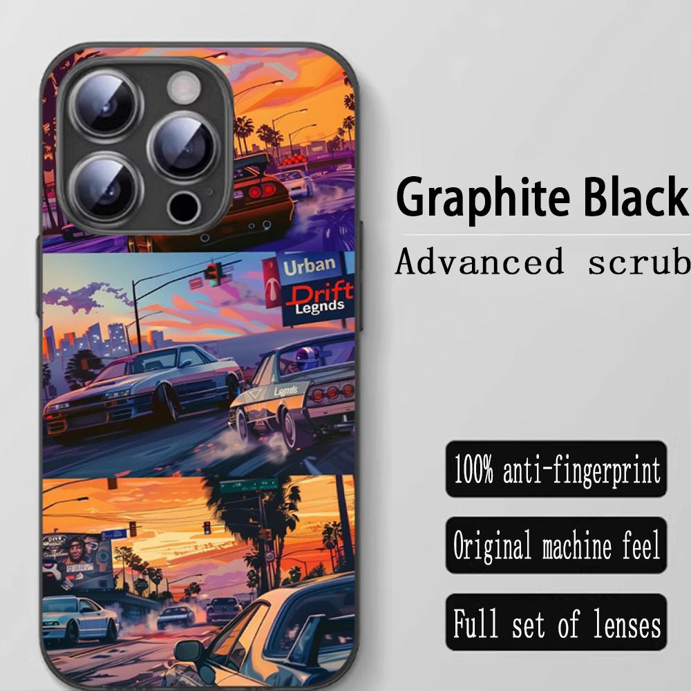Gta-6 Pattern Design Ins Phone Case For iPhone 16 15 14 13 12 11 X XR XS 8 Plus Mini Pro Max Soft Black Shockproof Cover