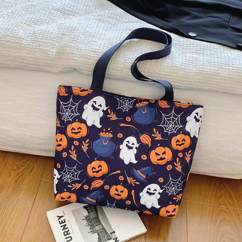 

Versatile Medium Size Fabric Tote Bag In Black And Blue For Everyday Use Blue Image 2