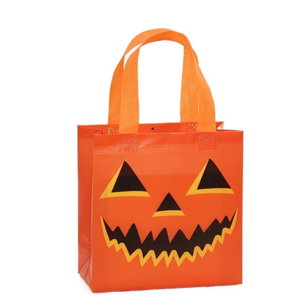 Trick Or Treat Non-Woven Treat Bags Pumpkin Kids Gifts Bag Shopping Halloweens Candy Bag  Children