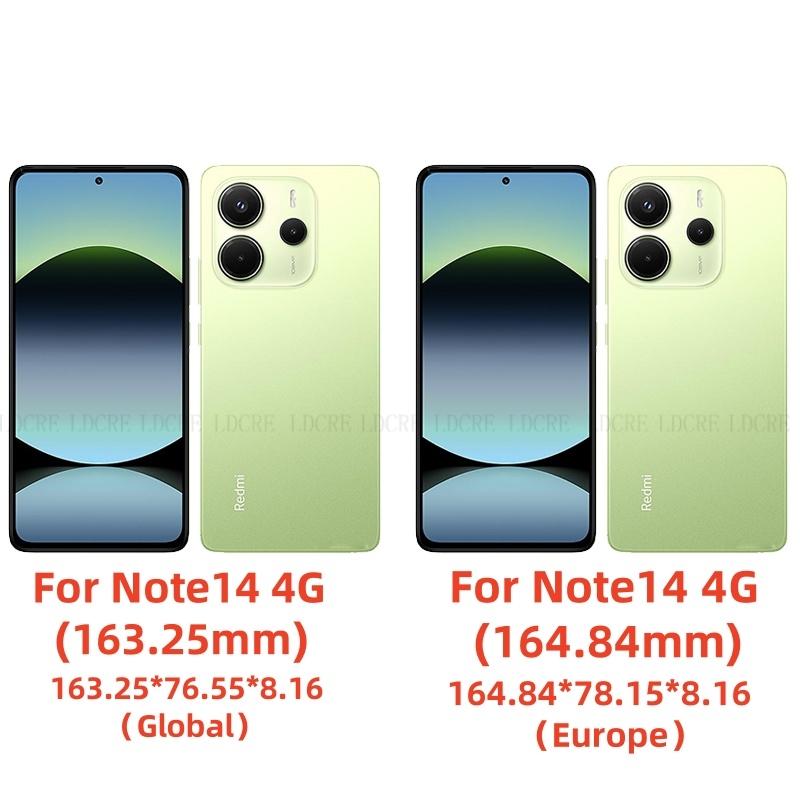 For Redmi Note 14 4G Case Cover Xiaomi Redmi Note 14 4G Capas Phone Back Bumper Liquid Silicone Soft TPU Fundas Redmi Note 14 4G