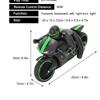 2,4 GHz 4-Kanal Elektro-RC-Fernbedienung Motorradmodell Spielzeug mit Hellgrün