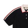 Polo Shirts Men's Black Polo Collar Moderate 500972-X9M38-1106