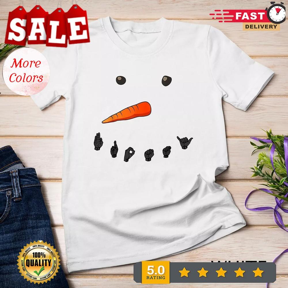 2025/Snow Man Sign Language Teachers Interpreter ASL T-Shirt Unisex T-shirt Unisex T-Shirt XL