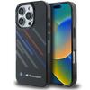BMW BMHCP16L23HTRAK iPhone 16 Pro 6,3" schwarz/schwarz Hartschalen-Case Motorsport IML Zufällige Streifen