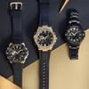 Casio G-STEEL Series-Disc Dual Display Golden Age Metal Solar Carbon Core Sports Watch Quartz Movement Resin Strap Japanese and GST-B500BD-1A9PFT