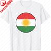 Kurdistan Flag Printed Unisex TShirt Contracted Design Graphic Tshirt Kurdish Men Women Daily Life Casual Cotton Short Sleeve