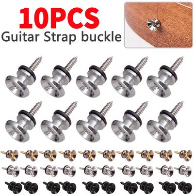 Guitar Strap Lock Metal Guitar Pegs for Guitar Bass Acoustic Guitar Ukulele Electric Guitar Strap Locks Strap Button Lock Pins
