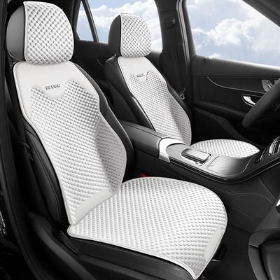Ice Silk Car Seat Cushion Ventilation Comfortable, Durable Four Seasons Universal Split Single Car Front Seat Cover