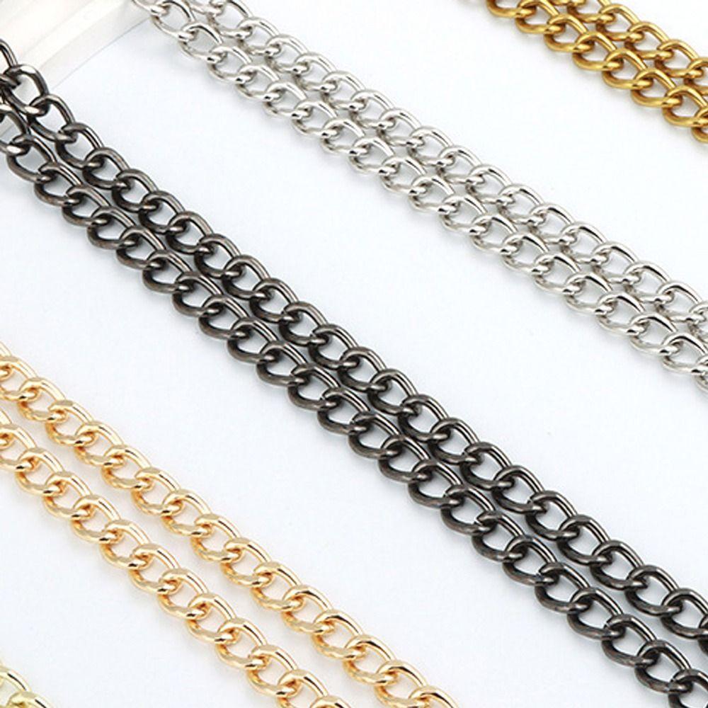 111cm DIY Metal Purse Chain Strap Handle Replacement for Handbag Shoulder Crossbody Bag Chain Strap with Length Adjustable Ball