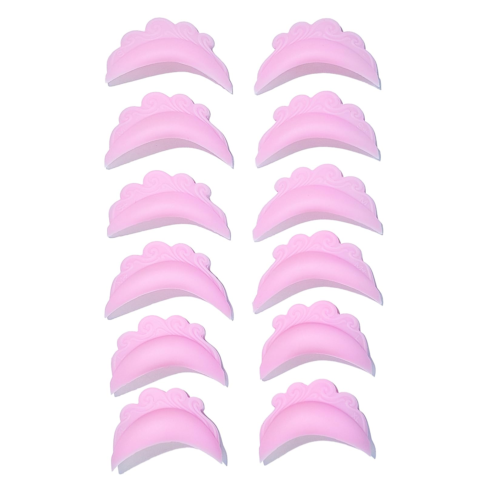 

Libeauty Eyelash Perm Pads, Lash Lift Shields, Eye-Open Eyelash Perm Curler, Reusable Eyelash Pad Lifting Rods, Pro & Beginner Level, 12 Pieces (Pink)