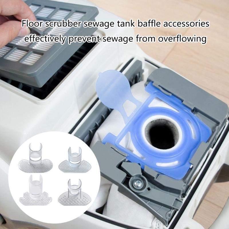 2Pieces Splash Guard Easy to Installation Accessories ABS Texture Replacement Part for Floor Scrubber Waste Water Tanks