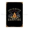Campire And Camping Metal Sign Printing Bar Club Bar Funny Character Tin Sign Poster