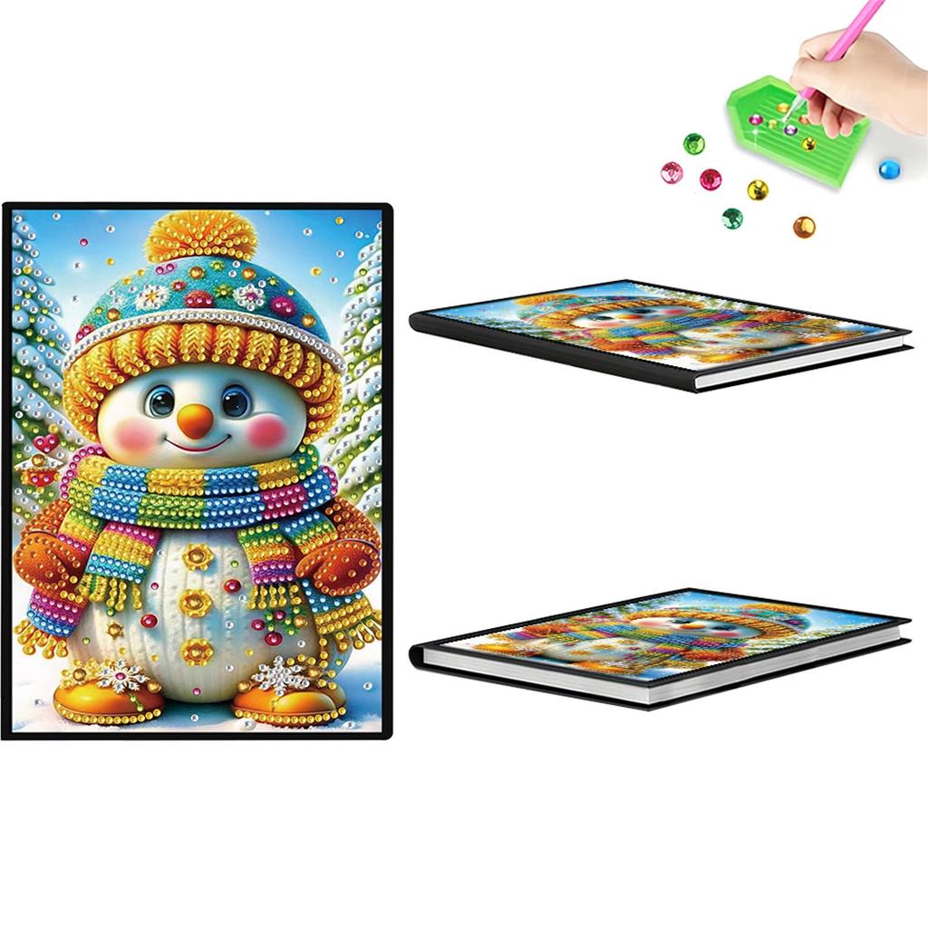 50-seitiges A5-Format 5D DIY Diamantkunst Malbuch-Set Strasskunst Malbuch-Set für Geburtstags- oder Weihnachtsgeschenke