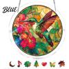Vibrant Light Projection Decor Acrylic Puzzles Sun Catcher Stained Glass Effect Window Hanging Decor Colorful Catcher Hummingbird Flowers