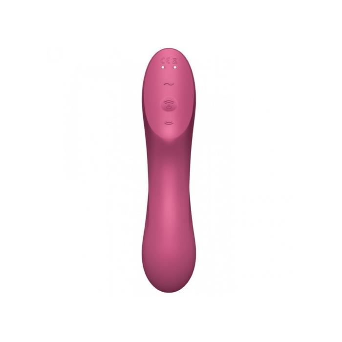 Stimulateur - Satisfyer - Curvy Trinity 3 - Silicone médical - Étanche IPX7 - 11 intensités d'ondes