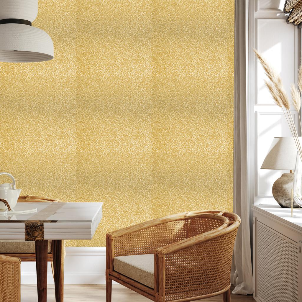 Gold and cream glitter wallpaper, gold background for living room and bedroom 50x1000