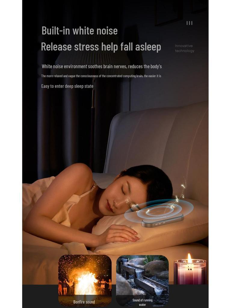 2025 Bluetooth Sleep Aid Pillow Speaker: Lightweight White Noise Headphones for Side Sleepers