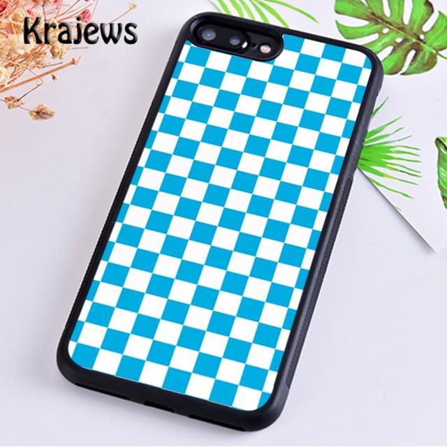 Krajews Checkerboard Checkered For iPhone 17 Air 16 Phone Case Cover 15 14 plus 12 13 pro max coque Fundas