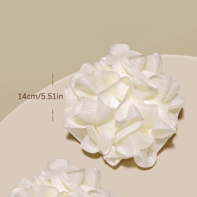 2-In-1 Bath Ball Towel Loofah With Drawstring Closure For Soap Soft Exfoliating Mesh Shower Sponge Body Skin Care Bathing Tools