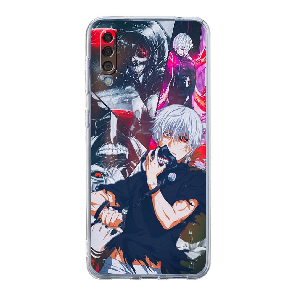Anime Tokyo Ghoul Pouzdro na telefon Pro Samsung Galaxy A12 A50 A70 A20 A30 A40 A20E A10 A10S A20S A02S A22 A32 A52S A72 5G Průhledný kryt