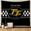 Isle Of Man TT Anime Tapestry Hippie Flower Wall Carpets Dorm Decor Cheap Hippie Wall Hanging