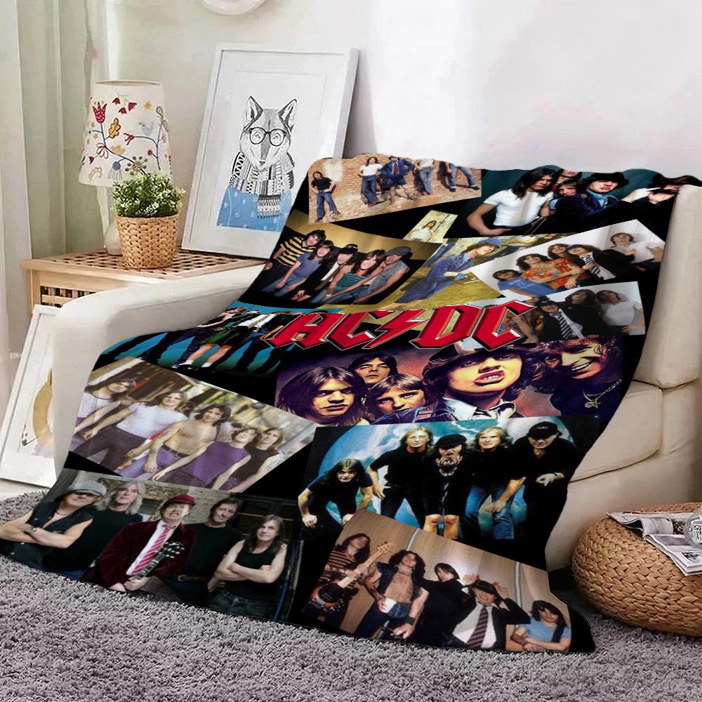 Angus Young Rock Guitar Blanket Camping Trip Soft And Comfortable Office Rest Blanket Bedroom Outdoor Plush Blanket