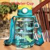 Cartoon Childrens Water Bottle With Carry Strap Made Of Pc For Kids Gift