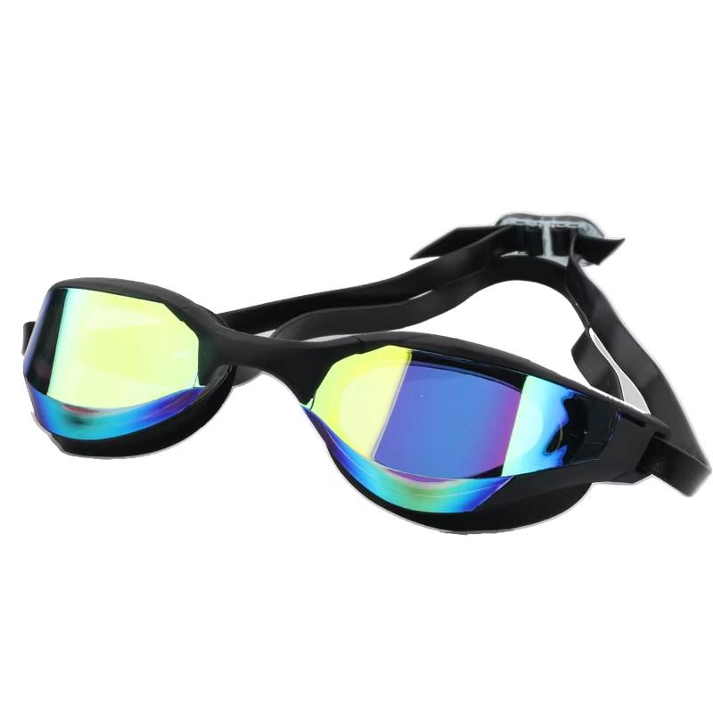 2025 Hot Sale Custom Logo UV protection Anti-fog Swim Goggles Waterproof PC Lens Colorful Adult Swimming Glasses