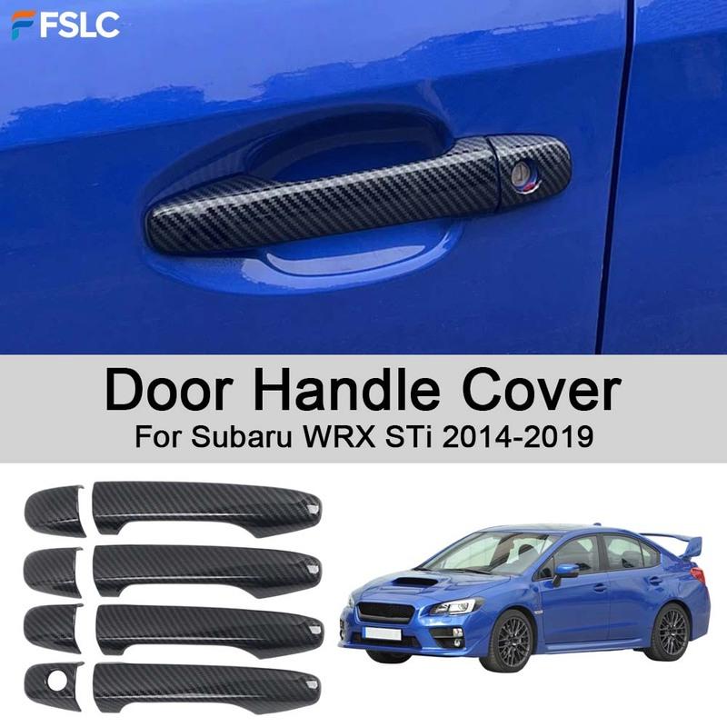 Car Decoration Door Handle Cover For Subaru WRX STi 2014- Carbon Fiber Cars Accessories Upgrade Modify A Car