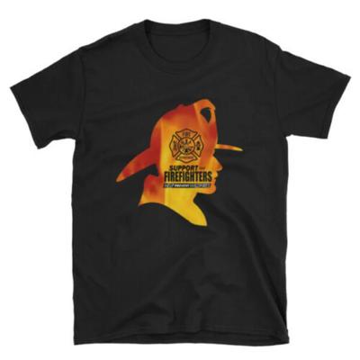 Unterstützung CAL-Feuerwehrleute Kalifornien Waldbrände Feuerwehr Spendenaktion T-Shirt Neu 100% Baumwolle Kurzarm Rundhals Freizeit-T-Shirts