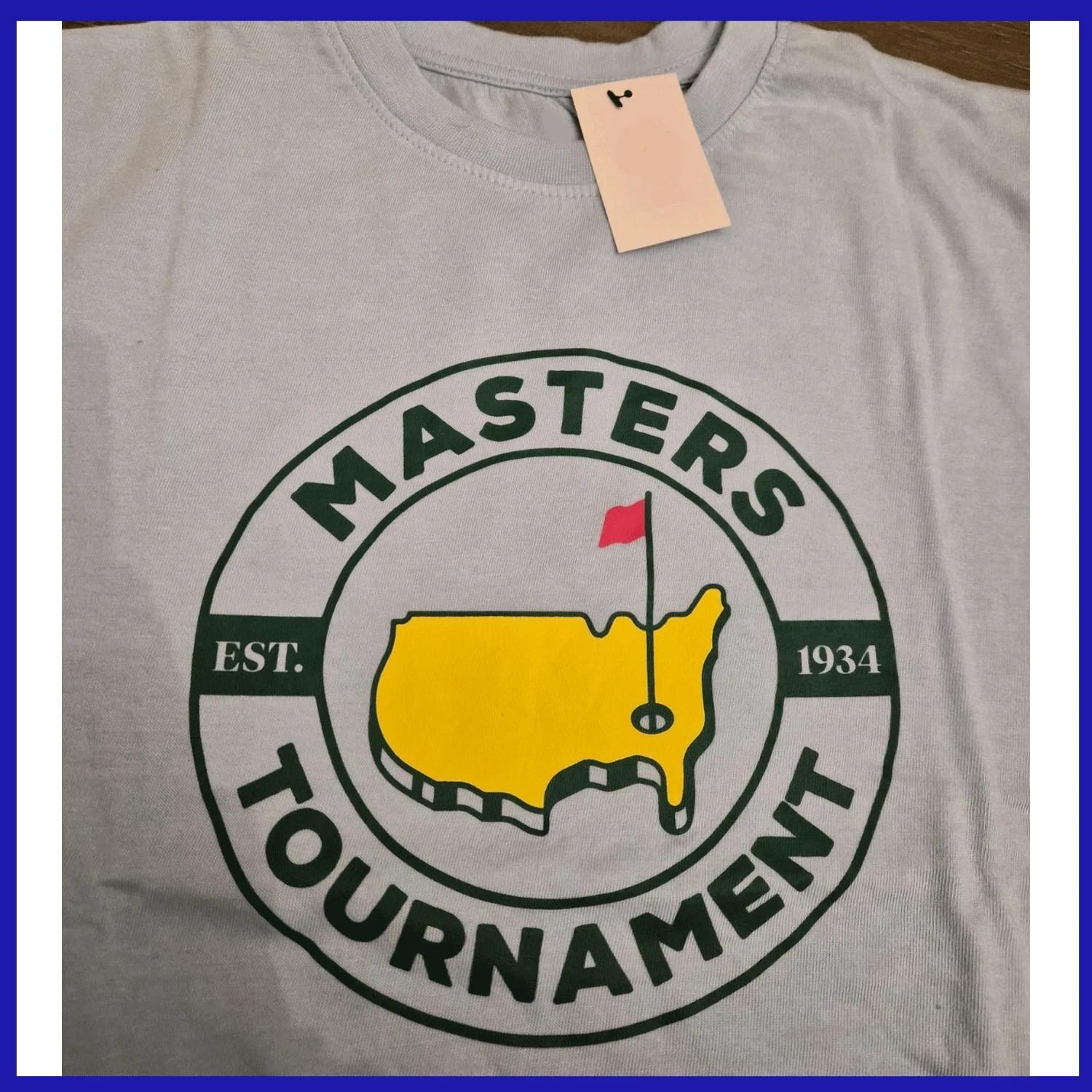 2026 Masters Tournament Est1934 T-shirt Light Blue Reprint AN69622 M