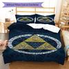 Fantasy Games  Pattern Bedding Quilt Set Quilt Cover Pillowcase Home Decoration Birthday Gift (1 * duvet cover + 2 * pillowcase, without core)