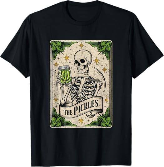 MOST POPULAR! Pickles Card Skeleton Canning Season Gardener Tee T-Shirt S-3XL S разноцветный