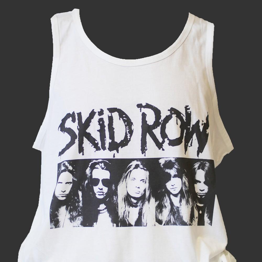 Skid Row Metal Rock TSHIRT vest top unisex white S2XL Unisex T-Shirt XXXL