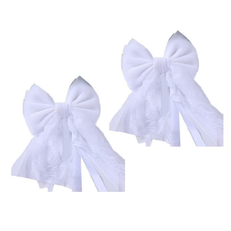 Pack of 2 Lace Bows Curtain Tiebacks Delicate and Sweet Color Ribbon Holders for Living Room Bedroom Curtains