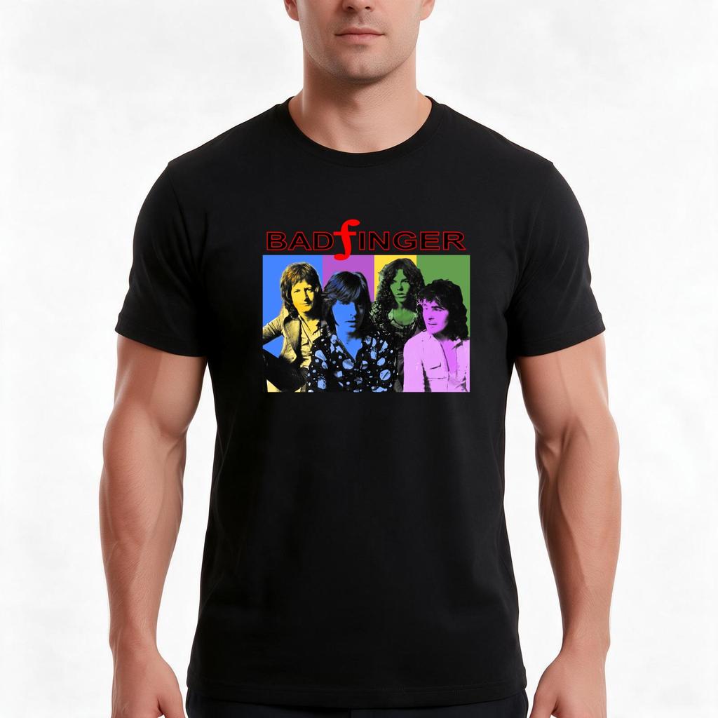 Badfinger Band Tshirt Summer Casual Cotton Tee Oversized Streetwear Tops Vintage Graphic Print Loose Fit Short Sleeve