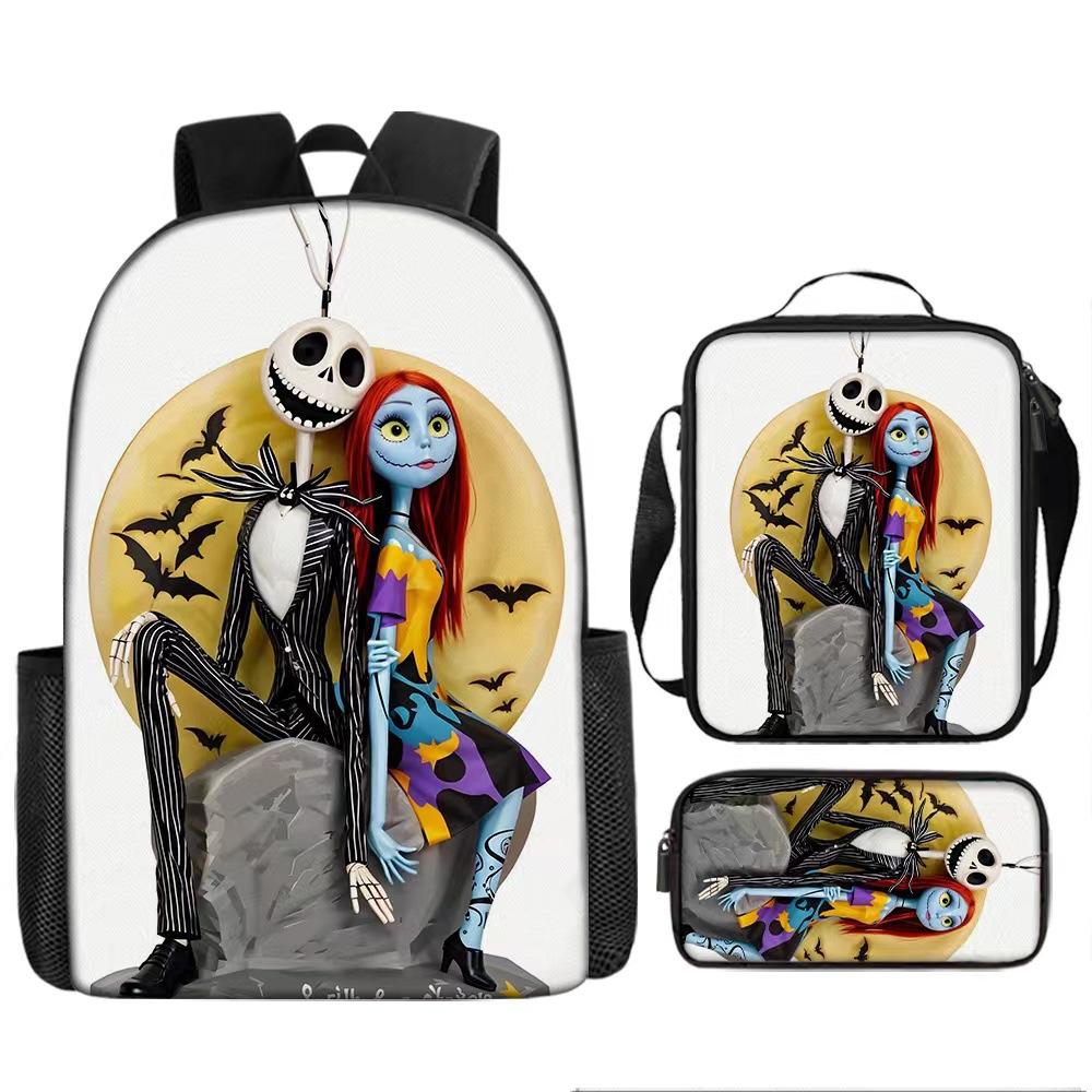 The Nightmare Before Christmas School Bags Men'S And Women'S Backpacks