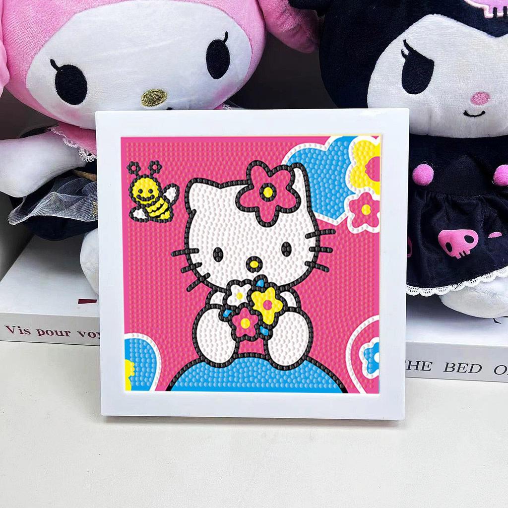Sanrio Children's Diamond Painting with Frame Stickers - DIY Handmade Gift Set
