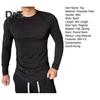 Men Sport Top Slim Fit High Elasticity Striped Texture Round Neck Quick-drying Long Sleeves Slim Fit Compression Figure Shaping Gym Running