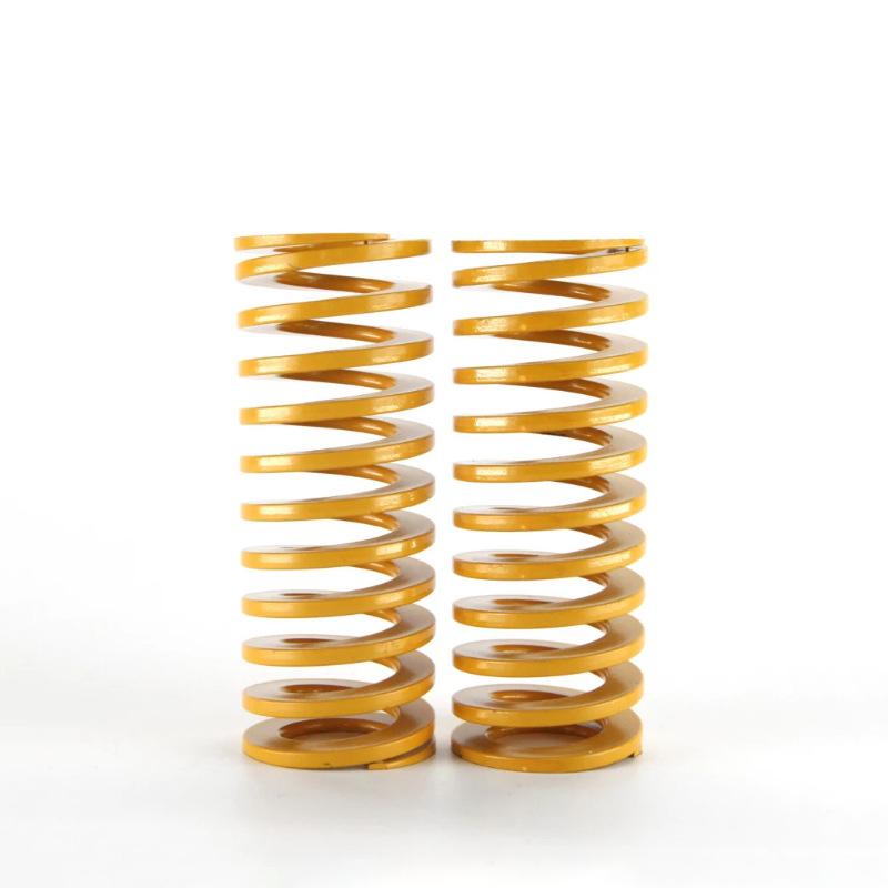 Creamily 2pcs Lightest Load Die Mold Springs Tf Yellow Spiral Stamping Compression Spring Od25mm Id12.5mm Length 20 - 200mm